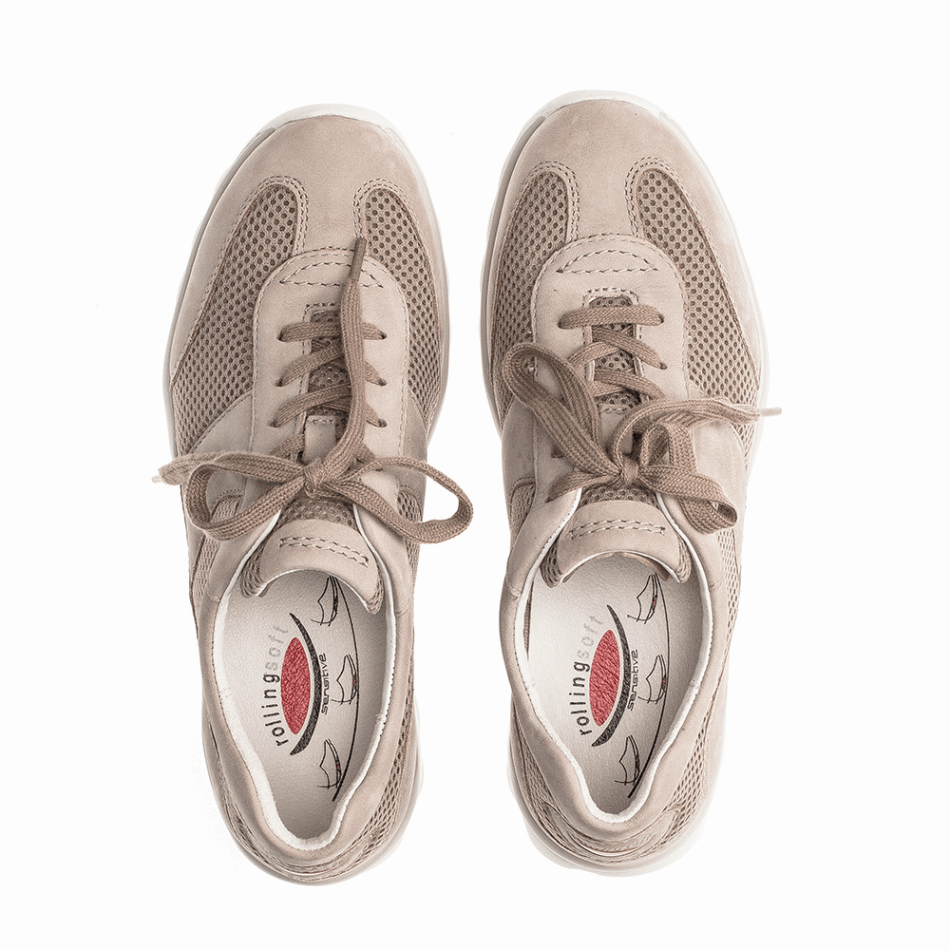 Baskets Roulantes Souples Beige/mesh Gabor | Exclusif